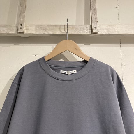 NATURAL LAUNDRY 度詰め天竺クレアワンピース フェードブルー