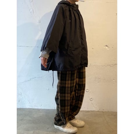 UNIVERSAL TISSU CNダンプ ギャザーポンチョ チャコール