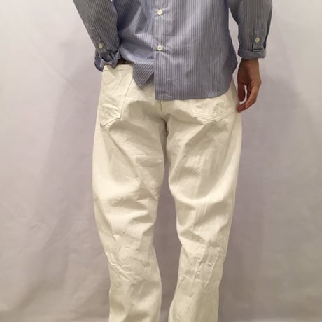 NATURAL LAUNDRY セルビッチ5ポケットパンツ　ホワイト size3