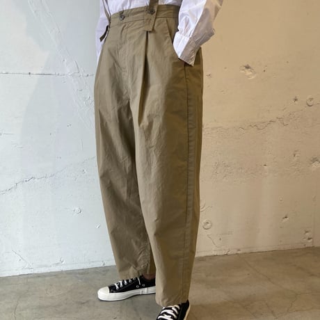 NATURAL LAUNDRY ダンプ サスペンダーパンツ ベージュ