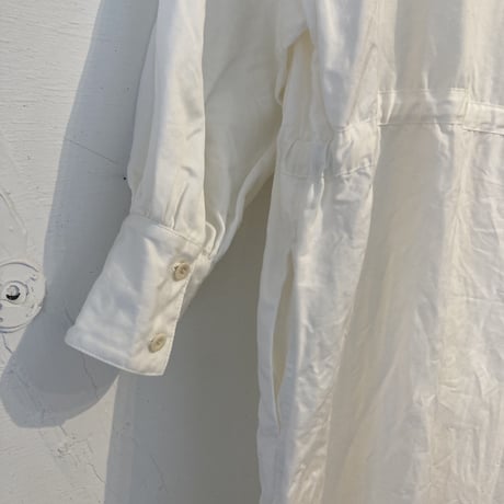 GALERIE TISSU ツイルファティーグワンピース オフ