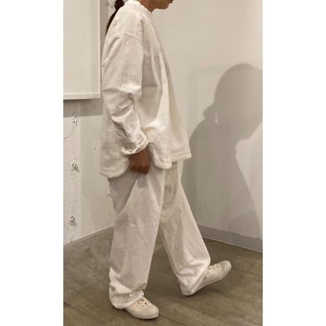 TISSU コーデュロイハイライズパンツ size3 シロ