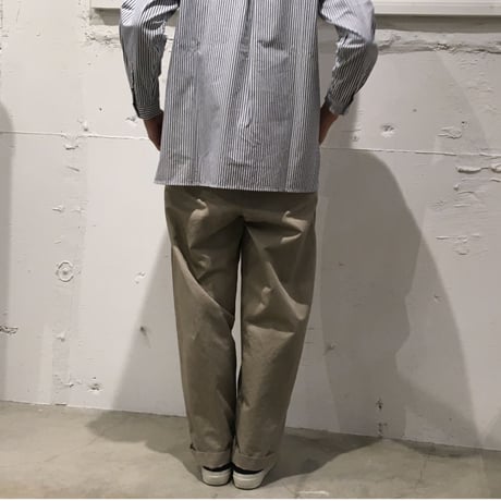 NATURAL LAUNDRY コットンカルゼ ビッグチノ ハイグレー