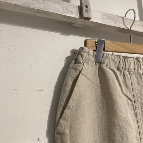 TISSU トリプルワッシャーリネン イージーテーパードパンツ size1 キナリ