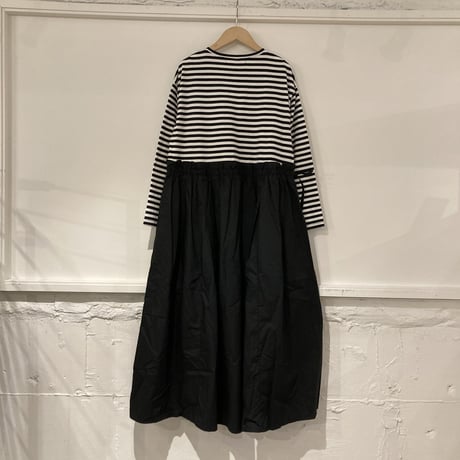 UNIVERSAL SEVEN クラッシック天竺 マキシワンピース ボーダー