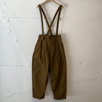NATURAL LAUNDRY ダンプ サスペンダーパンツ ウォルナット