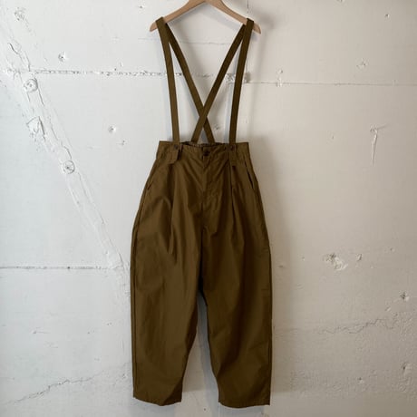 NATURAL LAUNDRY ダンプ サスペンダーパンツ ウォルナット