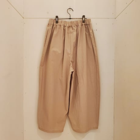 【(ｇ)】リラックスコットンワイドパンツ　BEIGE