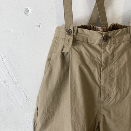 NATURAL LAUNDRY ダンプ サスペンダーパンツ ベージュ