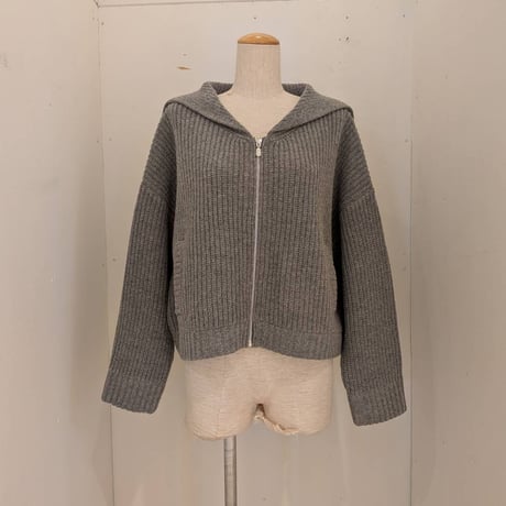 【(ｇ)】セーラーZIP UP ニット