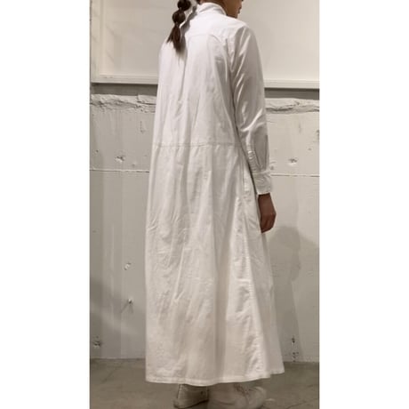 UNIVERSAL TISSU ホスピタル ロングスリーブワンピース ブルーデニム