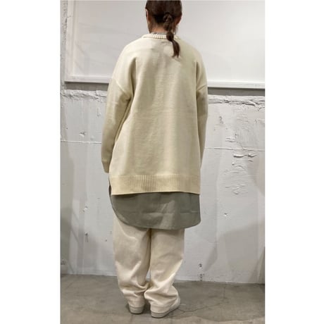 TISSU フレンチメリノ ポケットプルオーバー 3size オフ