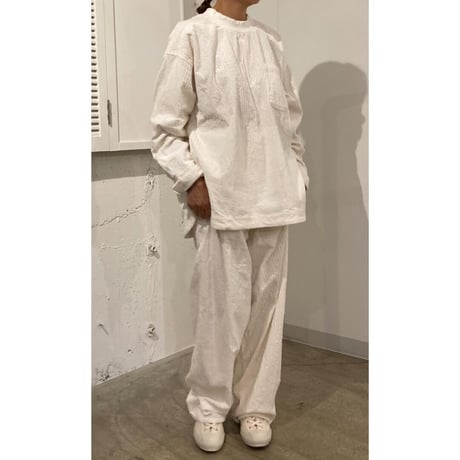 TISSU コーデュロイハイライズパンツ size3 シロ