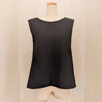 【(ｇ)】フラノウールクロスベスト　BLACK