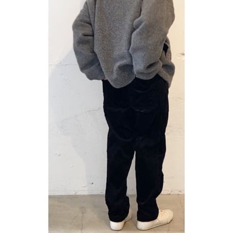 TISSU 親子コーデュロイイージーパンツ size1 クロ