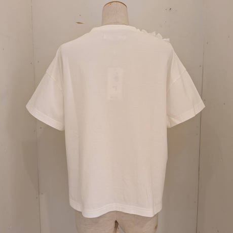 【UNIVERSAL TISSU】コットンクラシック天竺フリルTシャツ