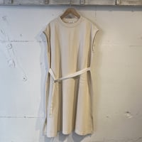 GALERIE TISSU エーゲ海オーガニック 裏毛ワンピース アイボリー