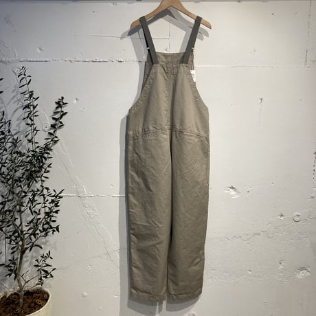 NATURAL LAUNDRY C/Lカルゼ ハーベストサロペット グレージュ