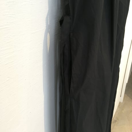 UNIVERSAL TISSU　クラシック天竺 タックワンピース　黒