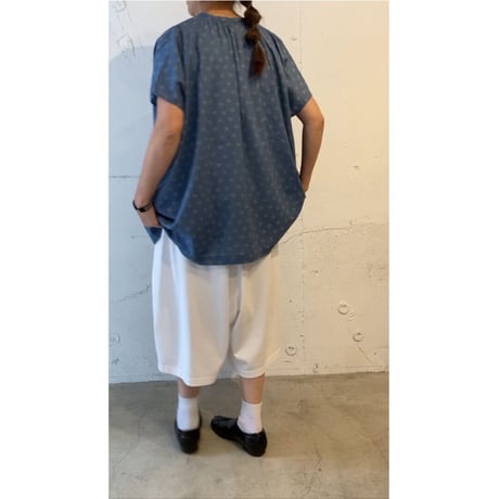NATURAL LAUNDRY フラワーワイドチュニック オフ