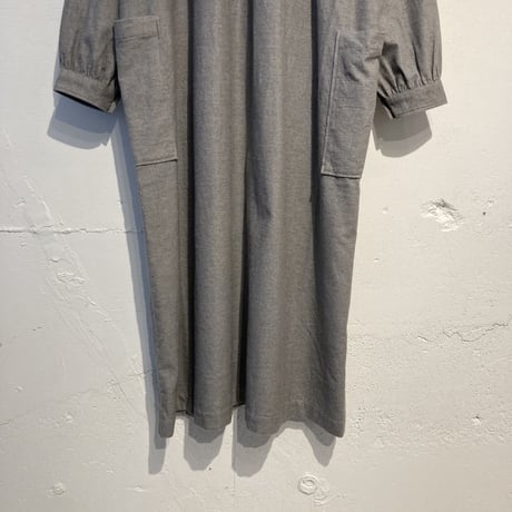 NATURAL LAUNDRY ネル スタンド2WAYワンピース グレー