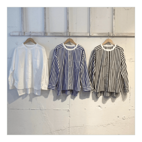 UNIVERSAL TISSU  バーバーワーキングシャツ シロ