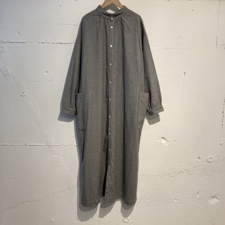 NATURAL LAUNDRY ネル スタンド2WAYワンピース グレー