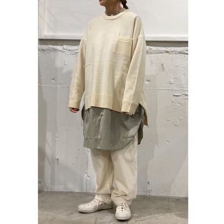 TISSU フレンチメリノ ポケットプルオーバー 3size オフ
