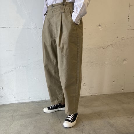 NATURAL LAUNDRY ダンプ サスペンダーパンツ ウォルナット