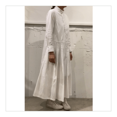 UNIVERSAL TISSU ホスピタル ロングスリーブワンピース ネイビー