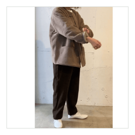 NATURAL LAUNDRY ボアリバーシブルジャケット　オフｘベージュ