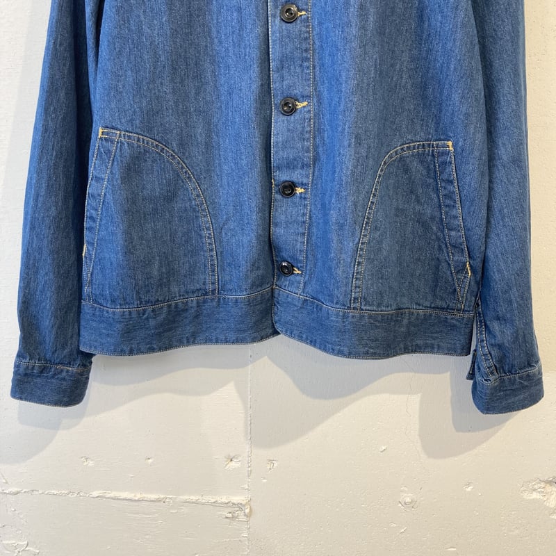 Clip tab.クリップタブ　ヘチマ襟ギャザーデニムジャケット 楽天市場】CLIP.TAB クリップタブ 14／-天竺ZIPCD 3243C-001