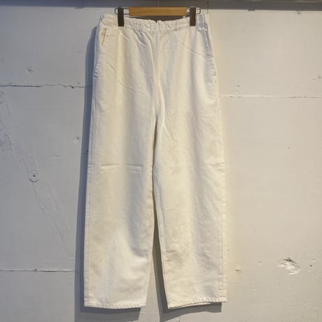 TISSU サフィランリネンデニム イージーテーパードパンツ size3 オフ