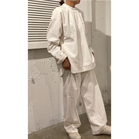 TISSU コーデュロイハイライズパンツ size3 シロ