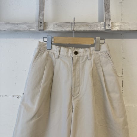 NATURAL LAUNDRY コットンリネンカルゼ ビッグチノ サンド