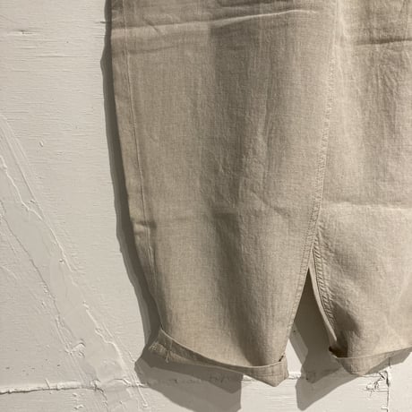 TISSU トリプルワッシャーリネン イージーテーパードパンツ size1 キナリ