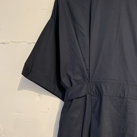 UNIVERSAL TISSU ハーフスリーブワンピース ネイビー