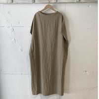 grin リネンサックワンピース ベージュ