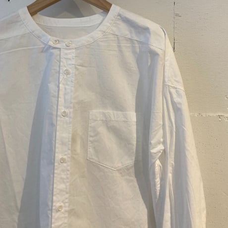 UNIVERSAL TISSU  バーバーワーキングシャツ シロ
