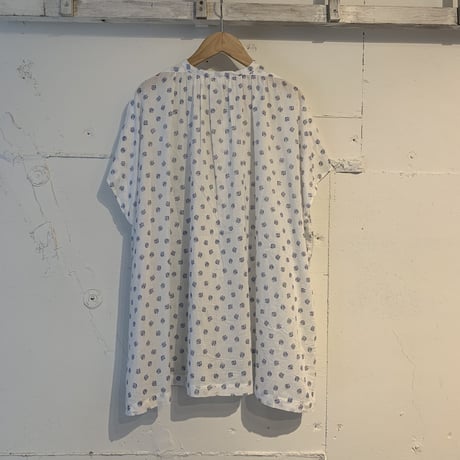 NATURAL LAUNDRY フラワーワイドチュニック オフ