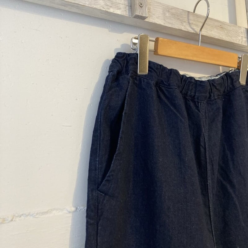 TISSU サフィランリネンデニム イージーテーパードパンツ size3