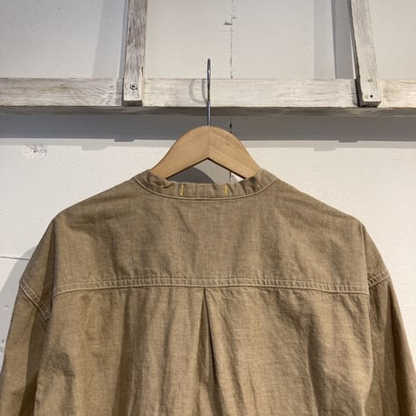 NATURAL LAUDRY セルヴィッチダンガリーシャツカーデガン ベージュ