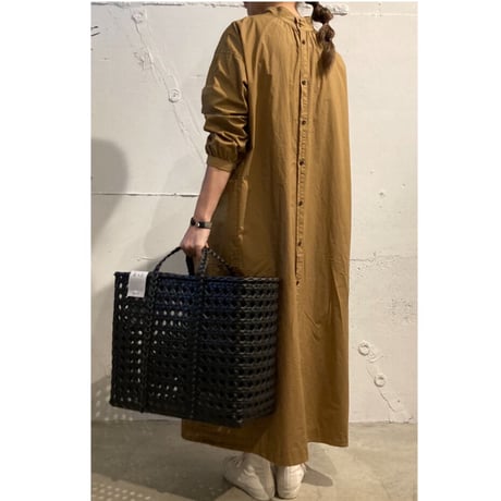NATURAL LAUNDRY ネル スタンド2WAYワンピース クロ