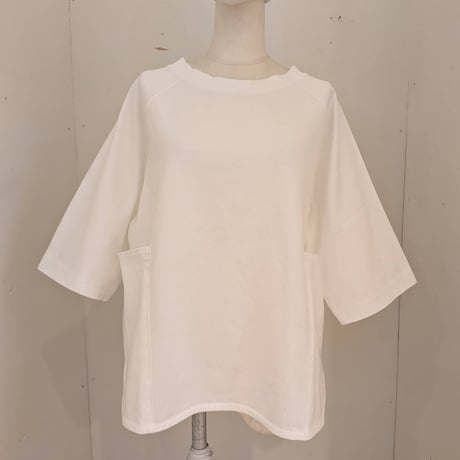 【UNIVERSAL TISSU】ヘビープレーティング天竺 ドルマンTシャツ
