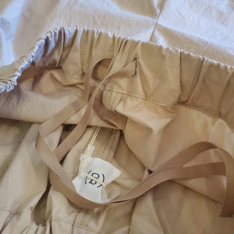 【(ｇ)】リラックスコットンワイドパンツ　BEIGE