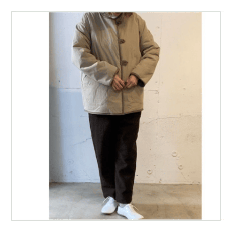 NATURAL LAUNDRY ボアリバーシブルジャケット　オフｘベージュ