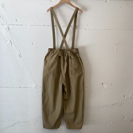 NATURAL LAUNDRY ダンプ サスペンダーパンツ ベージュ