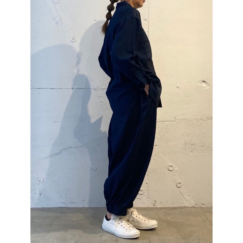 Clip.tab インディゴシャンブレー シータパンツ インディゴ | un de plus 