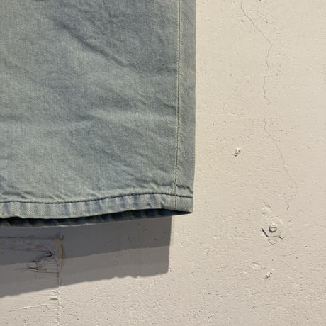 TISSU サフィランリネンデニム イージーテーパードパンツ size1 ブリーチ