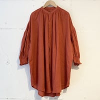UNIVERSAL TISSU トリプルシャーリング ブラウス リネンオレンジ